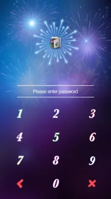 AppLock Theme Fireworks android App screenshot 0