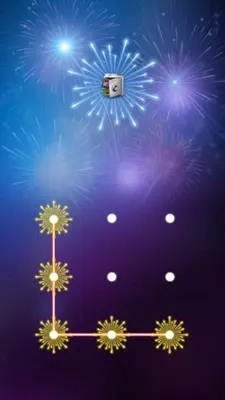 AppLock Theme Fireworks android App screenshot 1